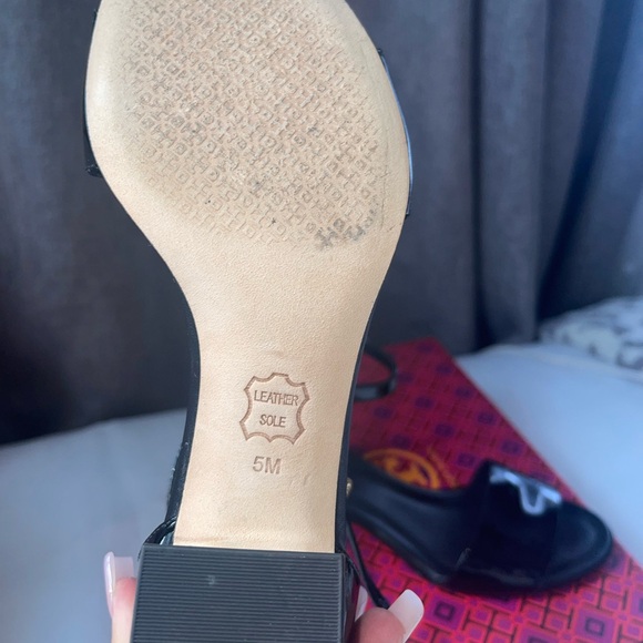 Tory Burch Patent Leather Sandal Heels - Picture 6 of 13